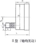 Y-B系列不锈钢压力表示意图（2）