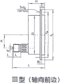 Y-B系列不锈钢压力表示意图（3）