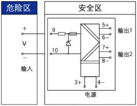 WX-GLA系列隔离安全栅接线图