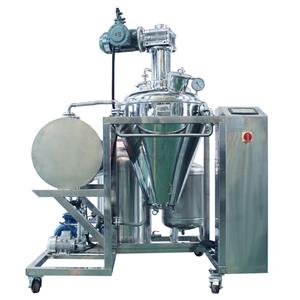 Vacuum mixing and stirring dryer